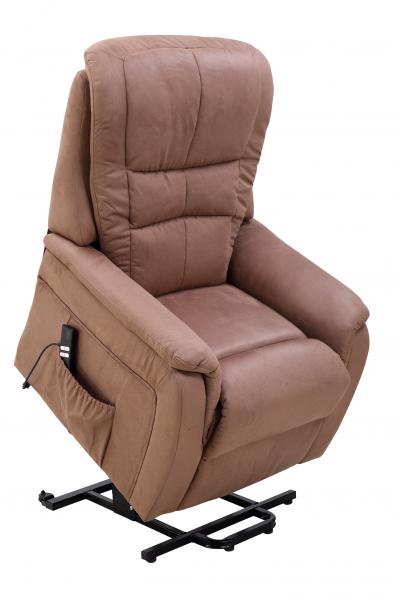 TV-Sessel PAUL 2-Motoren Microfaser Braun